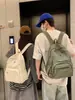 Mochila Simples Leve Masculina e Feminina Portátil para Viagem Bolsa para Computador Grande Capacidade Casual para Estudante Universitário Mochila Escolar