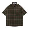 Camisa Xadrez Vintage Estilo Japonês Manga Curta Unissex Masculina Verão Nova Nicho Estilo BF Solta Camisa Jaqueta de Casal