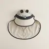 Sombrero de Protección Solar para Niños Qiunan Verano Nuevo Dibujos Animados Protección del Cuello Ala Ancha Sombrero Chal de Playa Sombrero de Bebé Sombrero para el Sol