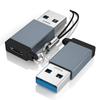 Adaptador USB 3.0 Macho a Tipo-C 3.1 Hembra Transferencia de Datos y Carga Convertidor Typec Carga Rápida Portátil