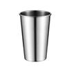 Taza de café rizada de una sola capa para exteriores, barbacoa portátil, taza dorada para agua, logotipo con letras, acero inoxidable 304, vaso para cerveza