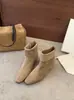Botines de Tobillo con Tacón Grueso y Punta Fina Estilo Retro Francés First Encounter Season para Mujer 2026 Otoño/Invierno Nuevos Estilos Multicolores Versátiles Botas de Moda Adelgazantes