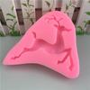 Árvore de Natal Natal Elk Antlers Silicone Líquido Molde Flip Sugar Cake Panificação Decorativo Drip Molde