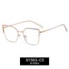 81563 Nuevos Lentes Anti-luz Azul para Mujer Fábrica en stock Venta al por Mayor Comercio Exterior Lentes Metálicos para Miopía