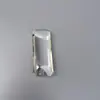 Largura 30mm Comprimento 76mm Transparente Multifacetado Pagoda Furo Único Tira de Cristal Lâmpada de Engenharia Iluminação Acessórios de Lustre de Cristal
