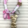 Shuibei Oro Oro Puro 999m Mickey Mouse Llavero de Oro Colgante para Teléfono Adorno para Bolso Regalo Venta al por Mayor