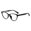 Gafas Graduadas Personalizadas Estilo Callejero Retro Europeo y Americano Anti Luz Azul 87008 Monturas Cat-Eye Lisas de Influencer de Moda