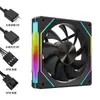 Ventilador de Refrigeración para Caja de Computadora de Escritorio Fox de Nueve Colas Prism 7Pro 12cm Iluminación Sincronizada Ventilador de 3 Pines 5V