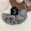 Laço de Cabelo de Fita Estampada Retro Exquisito de Alta Qualidade Coreano 2025 Acessório de Cabelo Fashion para Rabo de Cavalo para Mulheres