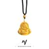 Colgante Buda Maitreya Shajin Vietnamita para Hombre y Mujer Igual Shajin Método Antiguo Locha Espalda Fortuna Buda de Gran Vientre Collar de Cuerda