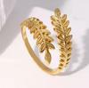 Nuevo diseño personalizado anillo de titanio de acero hidráulico con hoja ancha apertura de hoja ajustable anillo de nicho para mujer
