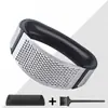 Prensa de ajo en forma de anillo, prensador de ajo manual, pelador y triturador de ajo, artefacto para hacer puré de ajo, cocina, hogar, acero inoxidable espesado