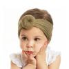 Accesorios para la Cabeza de Bebé 23 Colores Nylon Ancho Accesorios para el Cabello Infantiles Bola Redonda Suave Medias Diadema Ancha Turbante No Daña el Cabello Doble Cola de Caballo