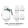 Hervidor de agua de vidrio resistente a altas temperaturas para refrigerador, apto para uso doméstico, hervidor de agua para jugo, hervidor de té de gran capacidad