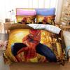 Amazon Textil para el Hogar Juego de Tres Piezas Cuatro Piezas Funda de Edredón con Estampado Digital Dibujos Animados Spiderman Ropa de Cama Estampado 3D