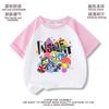 T-shirt estampada color block transfronteiriça nova nside out2 mind equipe de serviço secreto 2 meninos e meninas