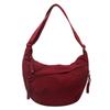Bolsa de Tela de Moda para Estudiantes, Bolsa Cruzada de Nailon, Bolso de Hombro de Gran Capacidad, Bolsa Dumpling de Viaje de Estilo Japonés