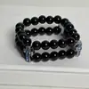 Pulsera de Perlas para Chica Popular Hecha a Mano con Cuentas Corazón de Cuervo Nueva Atmósfera Otoño e Invierno Joyería de Pulsera