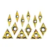 Ferramenta de Torno Lâmina CNC Lâmina com Furo Interno em Forma de Diamante Lâmina de Torneamento Lâmina Externa Triangular de Torneamento de Precisão em Forma de Pêssego