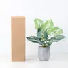 Lujo Ligero Estilo Escandinavo Planta Potos Simulada Bonsái Flores Artificiales Adornos Hoja de Tortuga Maceta Mesa Decoraciones de Flores Falsas