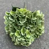 Fabricante de Flores Artificiales para Bodas Verdes Hortensia Verde Rosa Rocío de Golondrina Loto Bola de Cebolla Decoración Suave para Bodas Flor Artificial al por Mayor