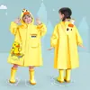 Capa de chuva infantil para alunos do ensino fundamental, adequada para meninos e meninas do jardim de infância, impermeável, à prova de chuva, poncho de chuva portátil com desenho