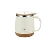Taza de Acero Inoxidable 304 Taza de Café Portátil Vaso Termo Taza para Desayuno en Casa con Cuchara Tapa Vaso para Agua de Oficina Transfronterizo