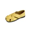 Zapatos Planos Tejidos Huecos para Mujer 2026 Verano Elegantes Versátiles Slip-On Mocasines Zapatos Perezosos de Frijol Zapatos de Abuela