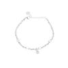 Nuevo pulsera de plata rota con estrellas brillantes no estándar para mujer, nicho de lujo ligero, plata rota, varias joyas para dos manos, venta al por mayor en vivo