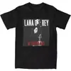 Camiseta Ropa Camiseta Traje de Lana Del Rey Verano Algodón Top de Manga Corta para Hombre y Mujer Streetwear