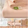 Hoja de Cama de Terciopelo de Leche de Invierno Pieza Única Engrosada Coral Fleece Franela Dormitorio Juego de Sábana Bajera Individual de Felpa
