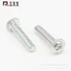 Tornillos para Máquina de Alambre con Cabeza Redonda Phillips Cruzados Jalis con Arandela para Máquina de Mesón Viene con Máquina de Relleno Diente M3m4m5m6 Zinc Blanco