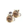 Taza de Té de Vidrio Transfronteriza 2D Temática de Gato Popular Decoración de Teléfono Acrílica Tipo Colgante Tapón de Polvo Tipo-C