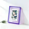 Marco de Fotos de Color Acrílico Marco de Fotos con Cuentas Soporte de Acrílico de Pie para Mesa de Centro Doble Uso Marco Decorativo para Pared de Fotos de Color