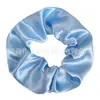 Elástico de cabelo de cetim liso para cólon grande faixa de cabeça para ioga esportes adorno de cabeça simples para rabo de cavalo corda de cabelo atacado