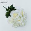 Novo 7 rosas búlgaras decoração de arranjo de flores para salão de casamento flor de simulação casa comércio exterior flores artificiais atacado