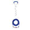 Cuerda de tracción de alambre de acero de doble cabezal para exteriores, uno a dos, clavo de tierra en espiral, estaca fija, estaca para perro, estaca para atar perro, accesorios para mascotas a juego