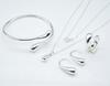 Ebay Venta Caliente Personalidad Europeos y Americanos Chapados en Plata Gancho para la Oreja Moda Forma de Gota de Agua Pendientes Tienda Drenaje Fábrica Outlet