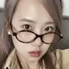 Mesmo estilo de Yuan Ying, óculos de nerd, cor de casco de tartaruga, armação oval, estilo vintage, retrô, pode ser equipado com lentes de grau, bloqueio de luz azul