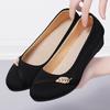 Zapatos de Mujer Estilo Nuevo Pekín Antiguo, Zapatos de Tela de Suela Blanda, Zapatos de Trabajo Negros Cómodos, Mocasines de Mamá Verano 2026