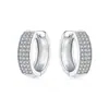 Pendientes Geométricos Transfronterizos Más Vendidos con Piedras y Agujas de Plata 925, Estilo de Nicho de Gama Alta, Pendientes Estilo Ins, Venta al por Mayor para Mujeres