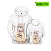 Comercio electrónico transfronterizo nuevo 40 original gato madre caricatura 3D impresión a color tendencia moda chalecos con capucha para hombre y mujer venta al por mayor