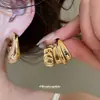 Brincos de gota florais estilo europeu e americano transfronteiriços, conjunto de 18 peças, brincos vintage elegantes, brincos de luxo leve de alta qualidade para mulheres