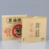 Bolsa para Tortilla de Cebolleta, Bolsa de Papel Resistente a la Grasa, Empaque Triangular de Doble Apertura para Tortitas, Papel Recubierto Kraft para Empaque para Llevar, Se Puede Personalizar