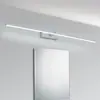 Luz de armário espelhado minimalista nórdico, luz LED para maquiagem de banheiro, luz frontal para espelho de banheiro, luminária de parede para lavatório de quarto