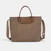 Bolsa Transversal de Moda Casual Feminina Sensação Solta Versátil Grande Capacidade Bolsa de Lona Para Aula Viagem Deslocamento Bolsa Tote Feminina