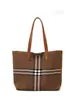 2026 Nueva Bolsa Tote de Gran Capacidad para Viajes Casual Versátil de Hombro Único Bolsa Grande de Compras Rayada Bolso de Mano Grande para Mujer