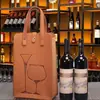 Directamente del fabricante: Bolsa de regalo de fieltro color vino tinto con cierre de broche, bolsa de almacenamiento de fieltro personalizable, bolsa de vino portátil