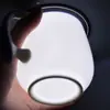 Taza con tapa de porcelana de hueso al por mayor de fábrica, taza blanca creativa con tapa, taza de agua de cerámica, taza de regalo, taza de publicidad para conferencias de negocios