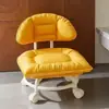 Taburete pequeño universal con ruedas taburete bajo para cambiar zapatos en casa con silla artefacto para bebé taburete con ruedas suavemente acolchado silla con respaldo
